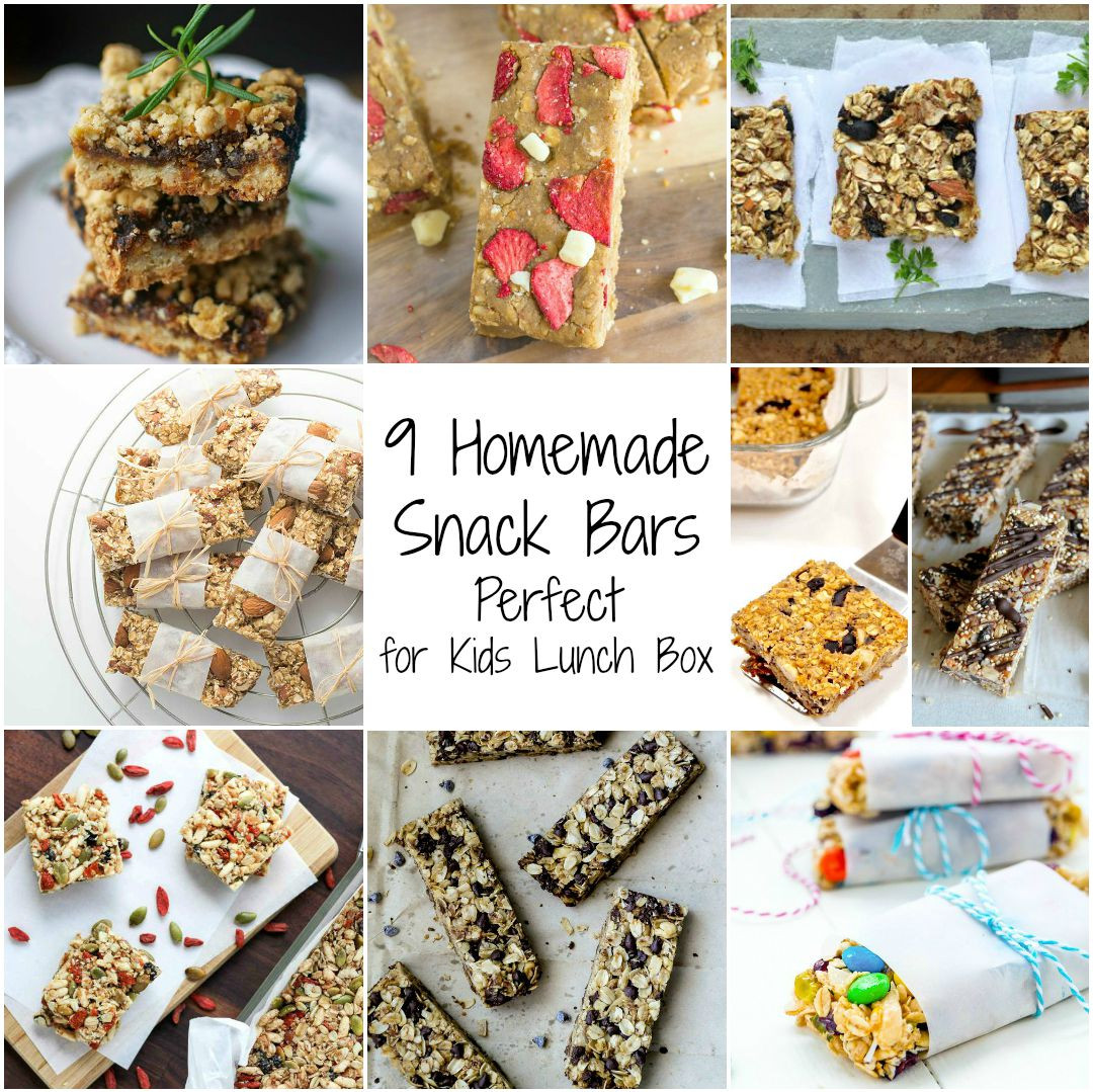 DIY Snacks For Kids
 9 Homemade Snack Bars Perfect for Kids Lunch Box