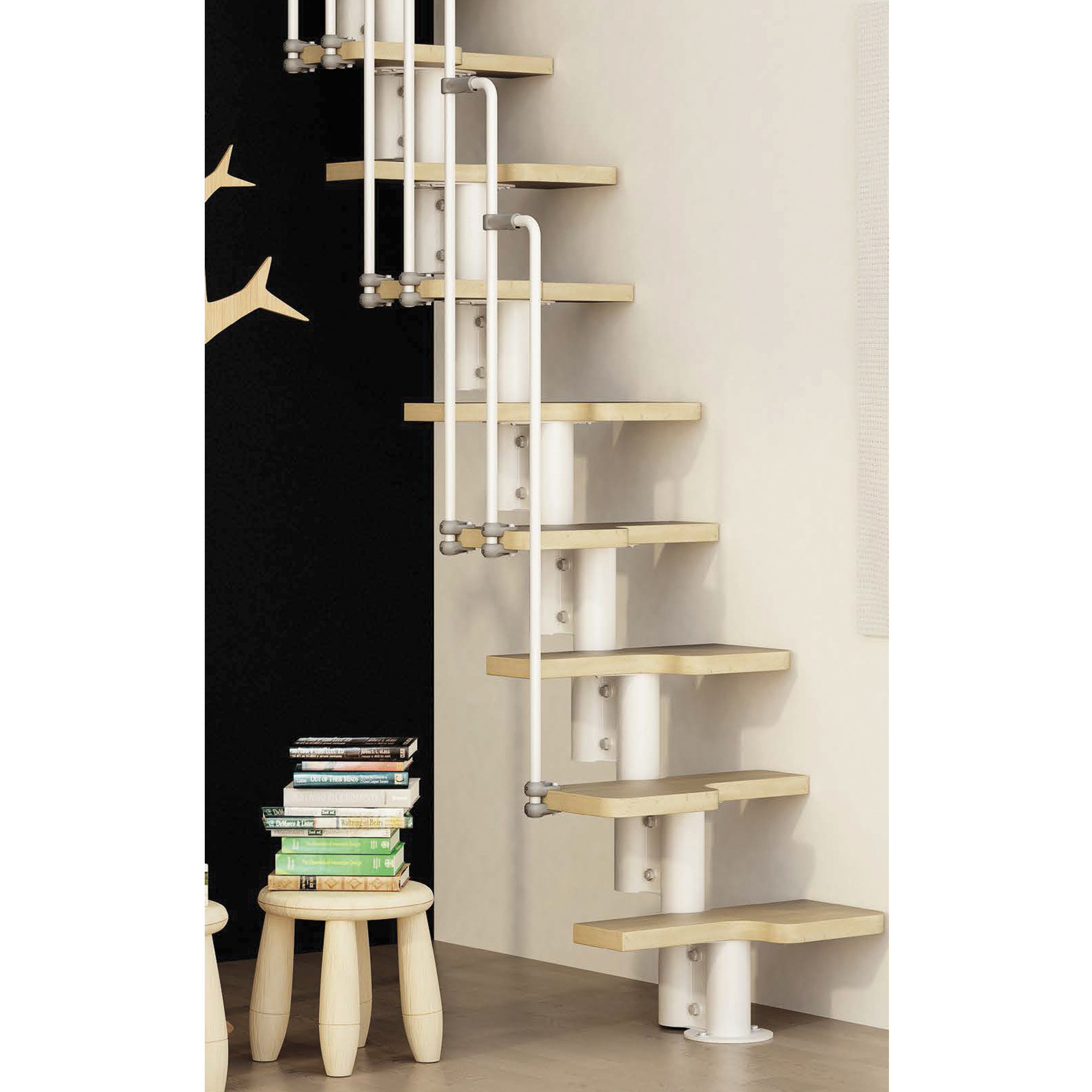 DIY Staircase Kits
 Arke Fontanot Zipi Space Saver Staircase DIY Kit In White