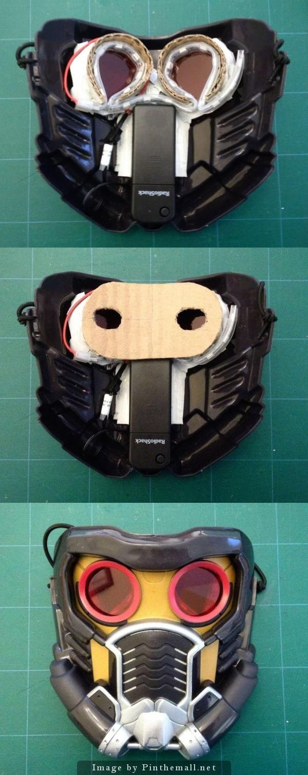 DIY Star Lord Mask
 Star Lord Mask retrofit for LED lights and red lenses DIY