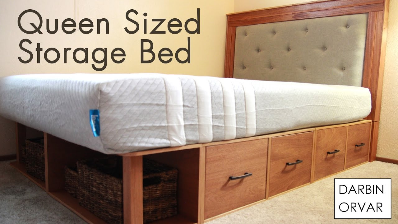 DIY Storage Bed Plans
 DIY Queen Storage Bed w Drawers