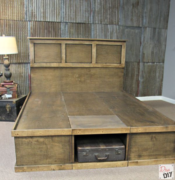 DIY Storage Bed Plans
 How to Make Your Own DIY Platform Bed with Storage