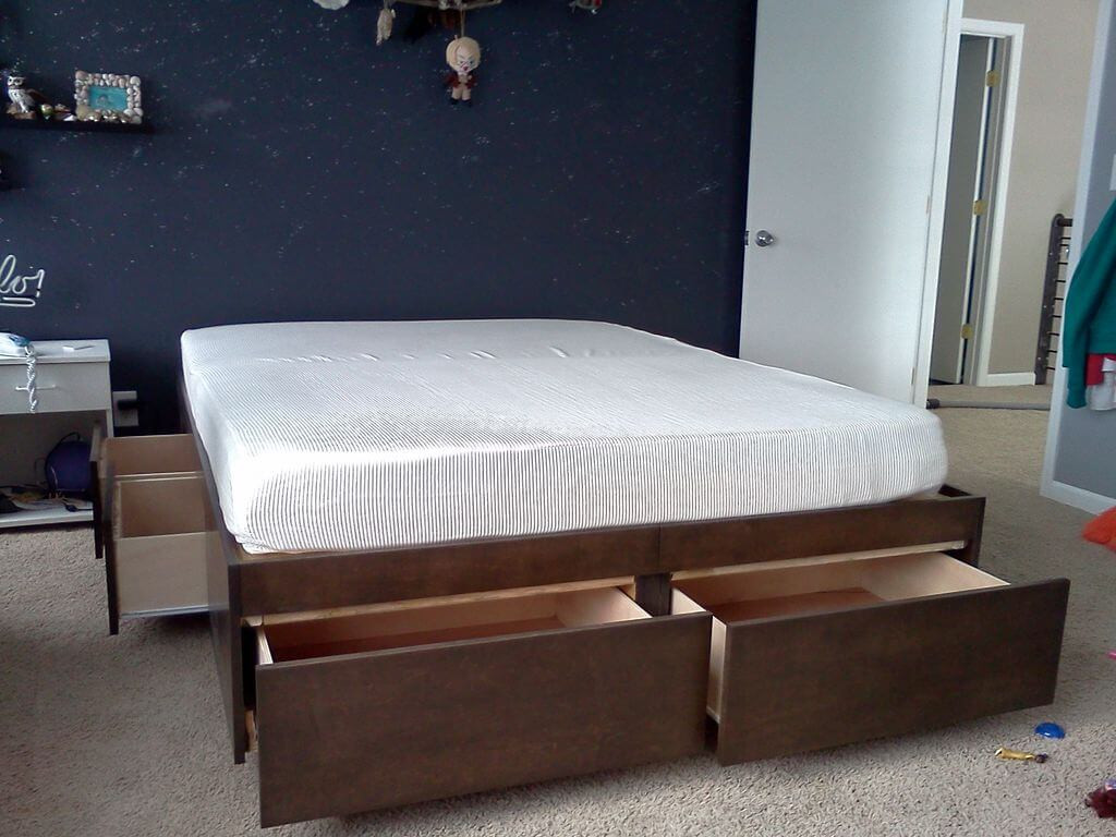 DIY Storage Bed Plans
 How To Build A DIY Bed With Loads Storage