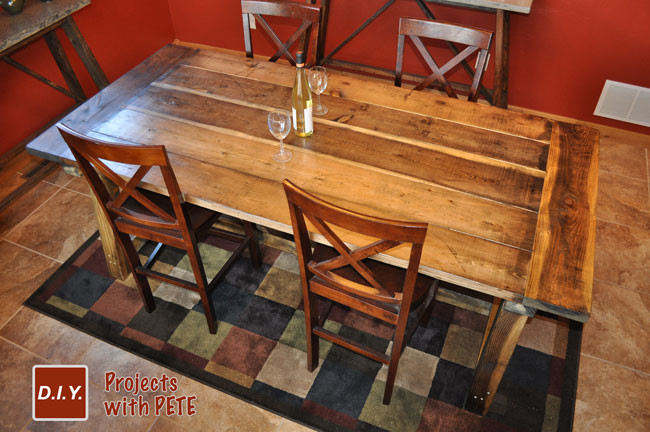 DIY Table Planners
 How to Build a Rustic and Bold Farm Table