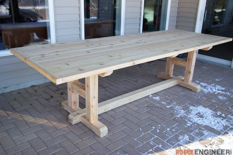 DIY Table Planners
 H Leg Dining Table ScrapWorkLove GetBuilding2015