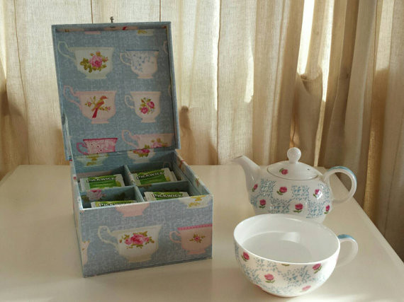 DIY Tea Box
 DIY kit tea box for making a fabric cartonnage or cardboard