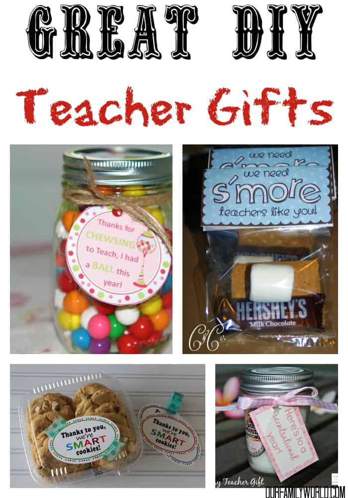 DIY Teacher Gifts
 7 Great DIY TEACHER GIFTS IDEAS Our Family World