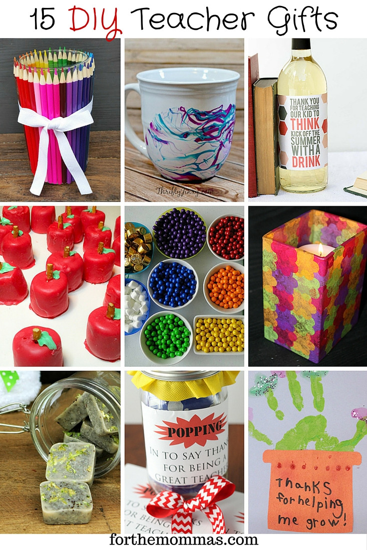 DIY Teacher Gifts Ideas
 15 DIY Teacher Appreciation Gifts FTM