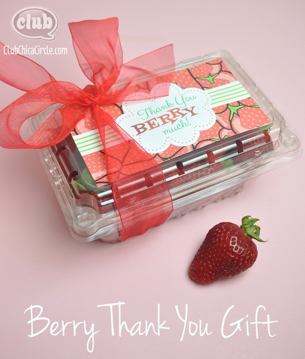 Diy Thank You Gift Ideas
 We are "Berry" Thankful Homemade Teacher Gift Idea