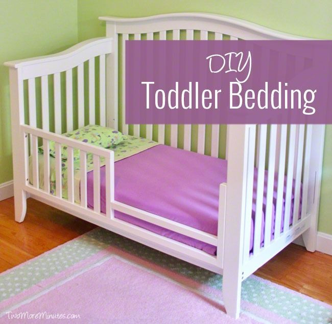 DIY Toddler Bed From Crib
 "Desperation led me to make this toddler blanket and