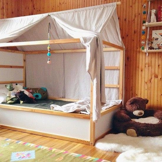 DIY Toddler Bed Tent
 mommo design IKEA BEDS HACKS