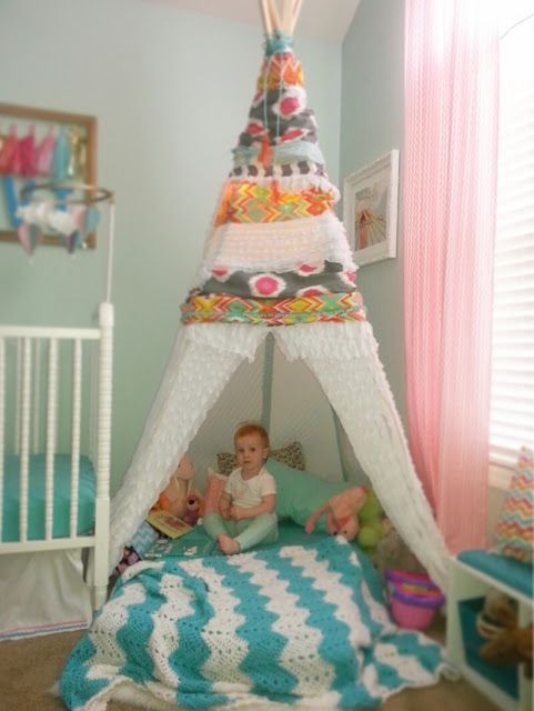 DIY Toddler Bed Tent
 DIY TEEPEE TURNED TODDLER BED