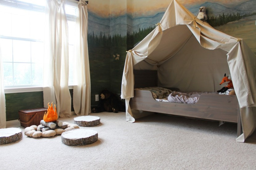 DIY Toddler Bed Tent
 Cute Bed Tent Design For Boys Interior Design Inspirations