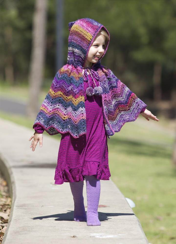 DIY Toddler Cape Pattern
 16 DIY Ideas About Crochet Hooded Cap & Shawl