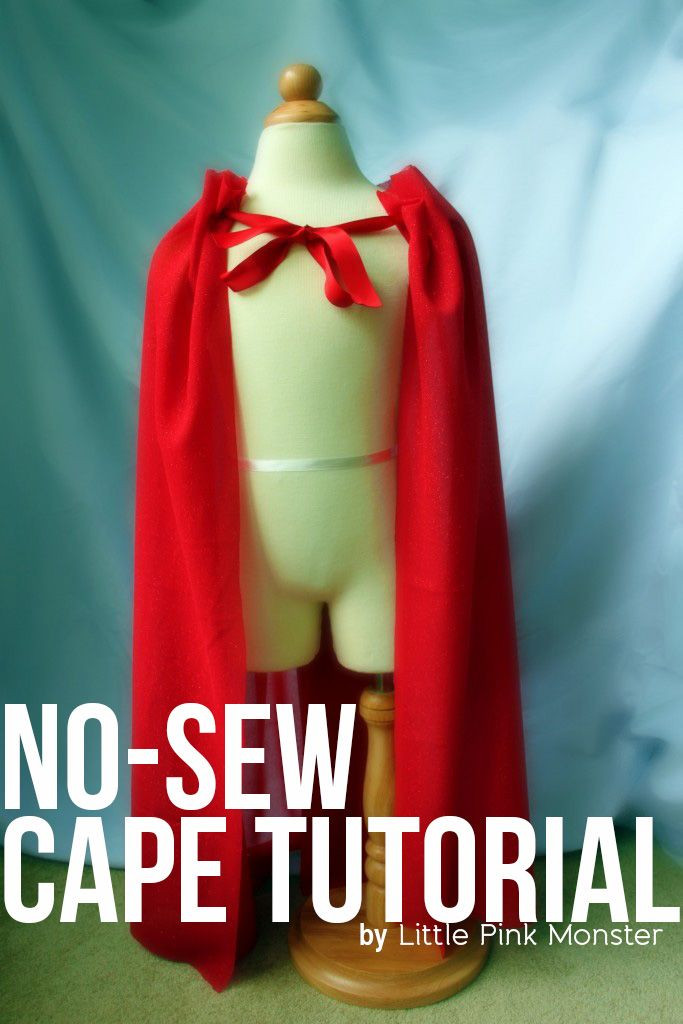 DIY Toddler Cape Pattern
 DIY No Sew Cape Tutorial I could go as Little Red Riding