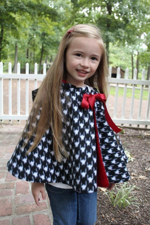 DIY Toddler Cape Pattern
 Hooded Cape for Girls