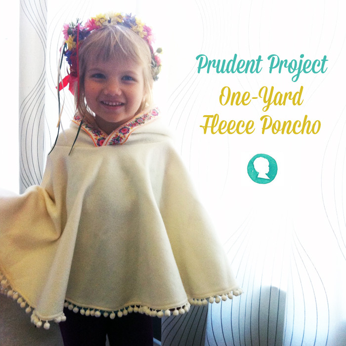 DIY Toddler Cape Pattern
 1 Yard Fleece Hooded Poncho