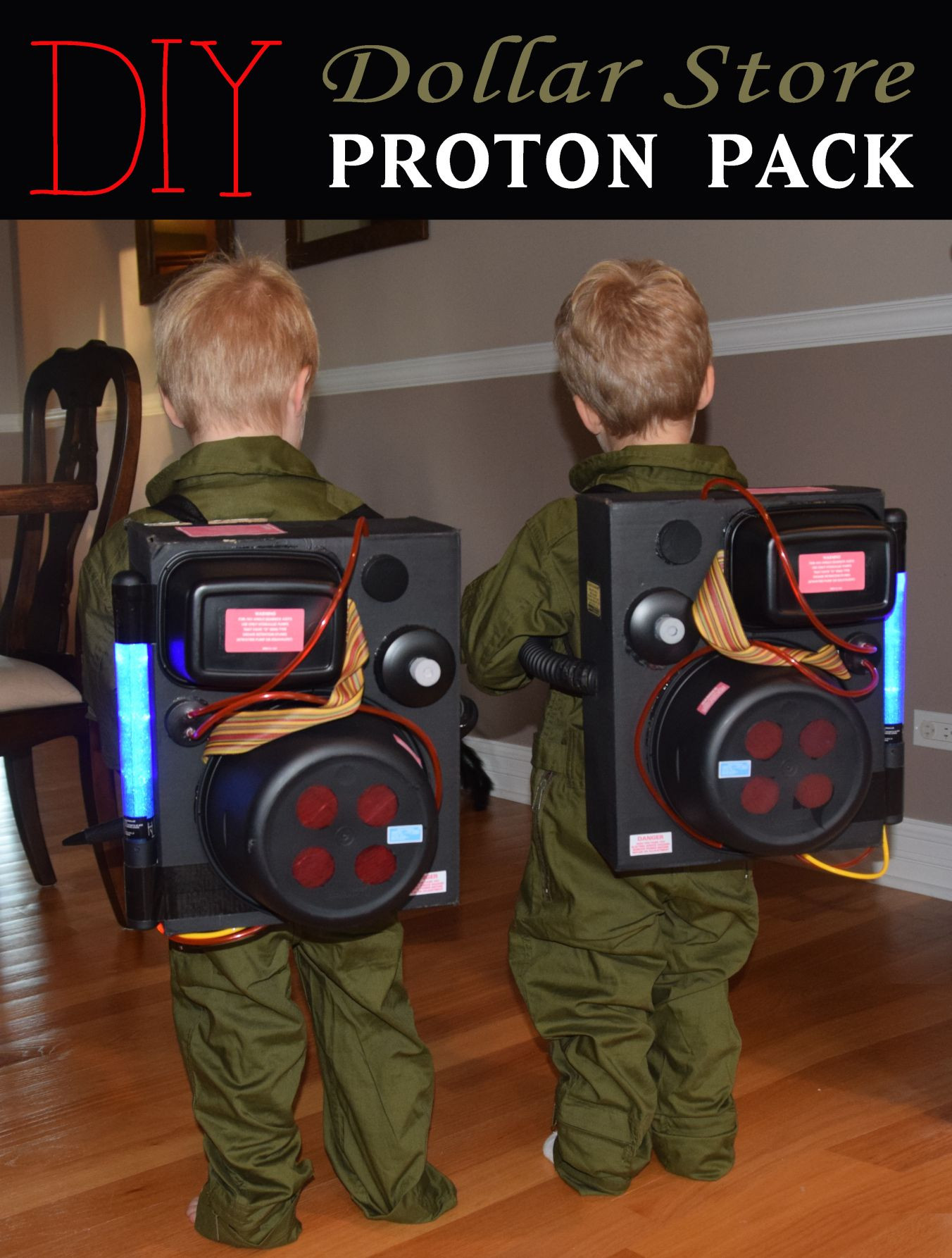 DIY Toddler Ghostbuster Costume
 DIY Dollar Store Proton Pack