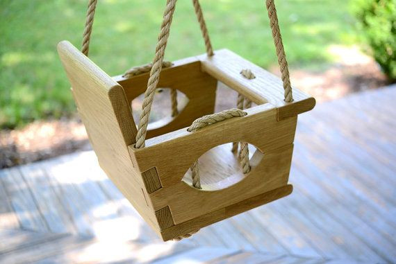 DIY Toddler Swing
 Handmade Wood Toddler Swing