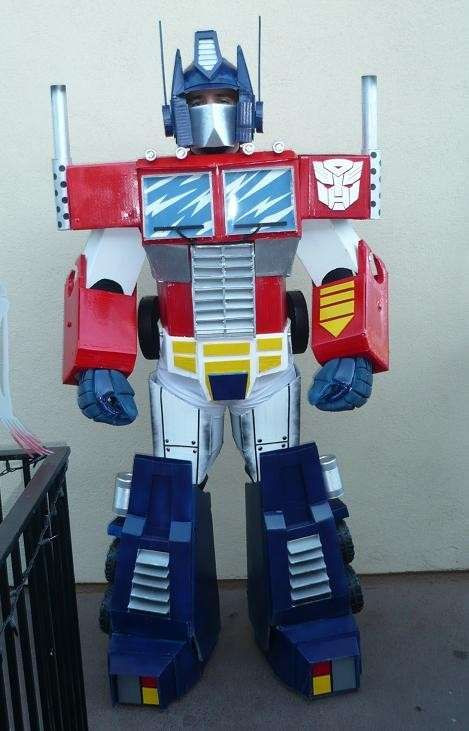DIY Transformers Costumes
 Optimus Prime Costume