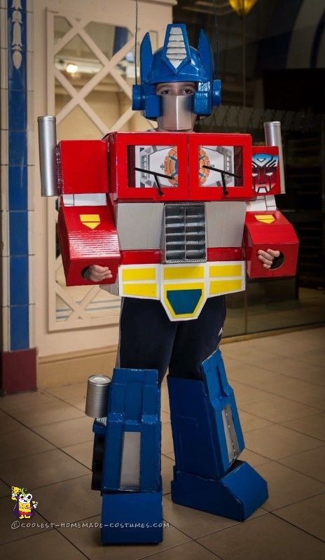 DIY Transformers Costumes
 Coolest G1 Optimus Prime Costume