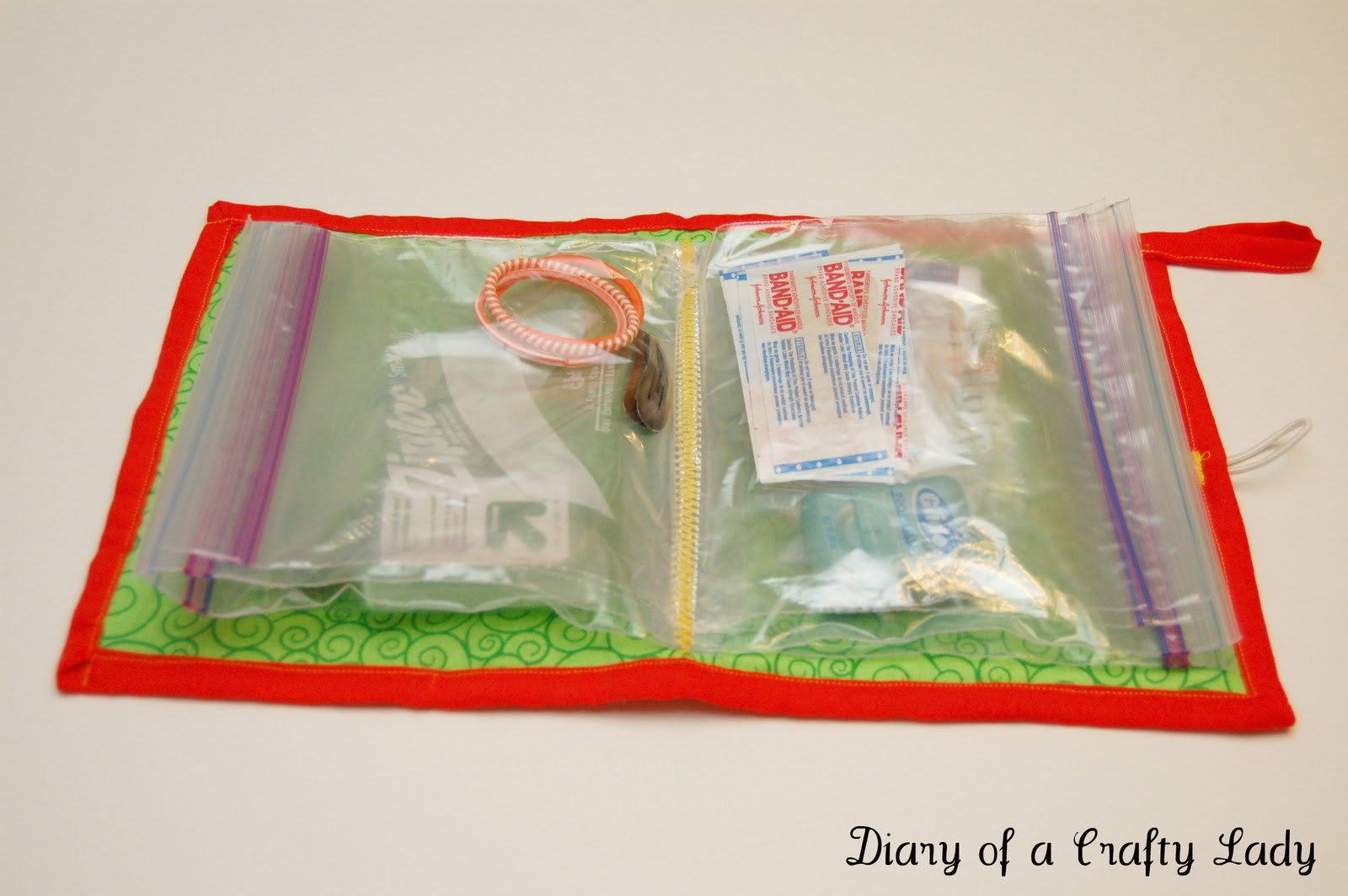DIY Travel First Aid Kit
 Diary of a Crafty Lady DIY Ziplock Bag Travel Kit First