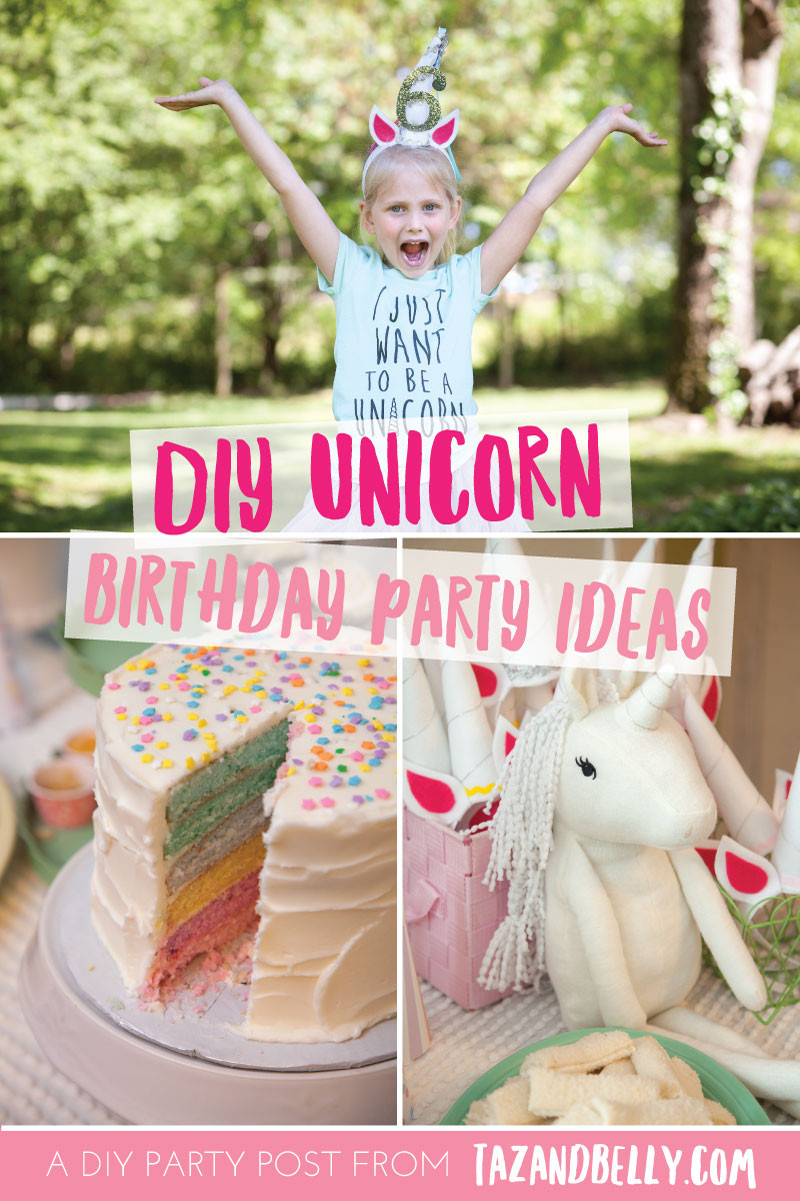 Diy Unicorn Party Ideas
 DIY Unicorn Party Taz and Belly
