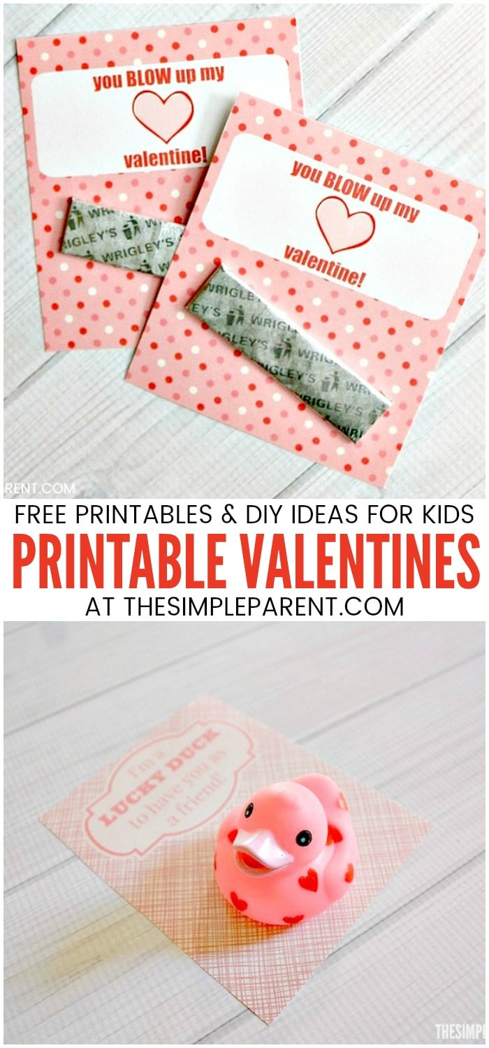 DIY Valentines For Kids
 Printable Valentines & DIY Valentine Ideas for Kids • The