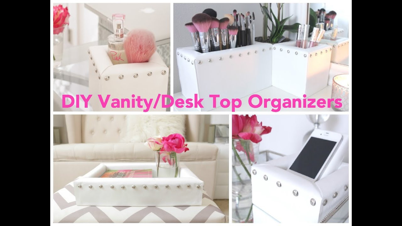 DIY Vanity Organizer
 DIY Vanity Desk Top Organizers