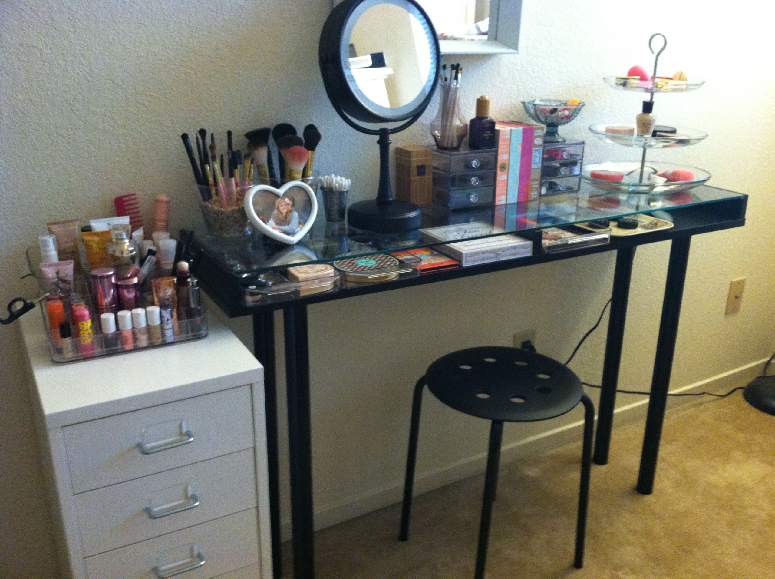 DIY Vanity Organizer
 Makeup Storage Ikea DIY Vanity