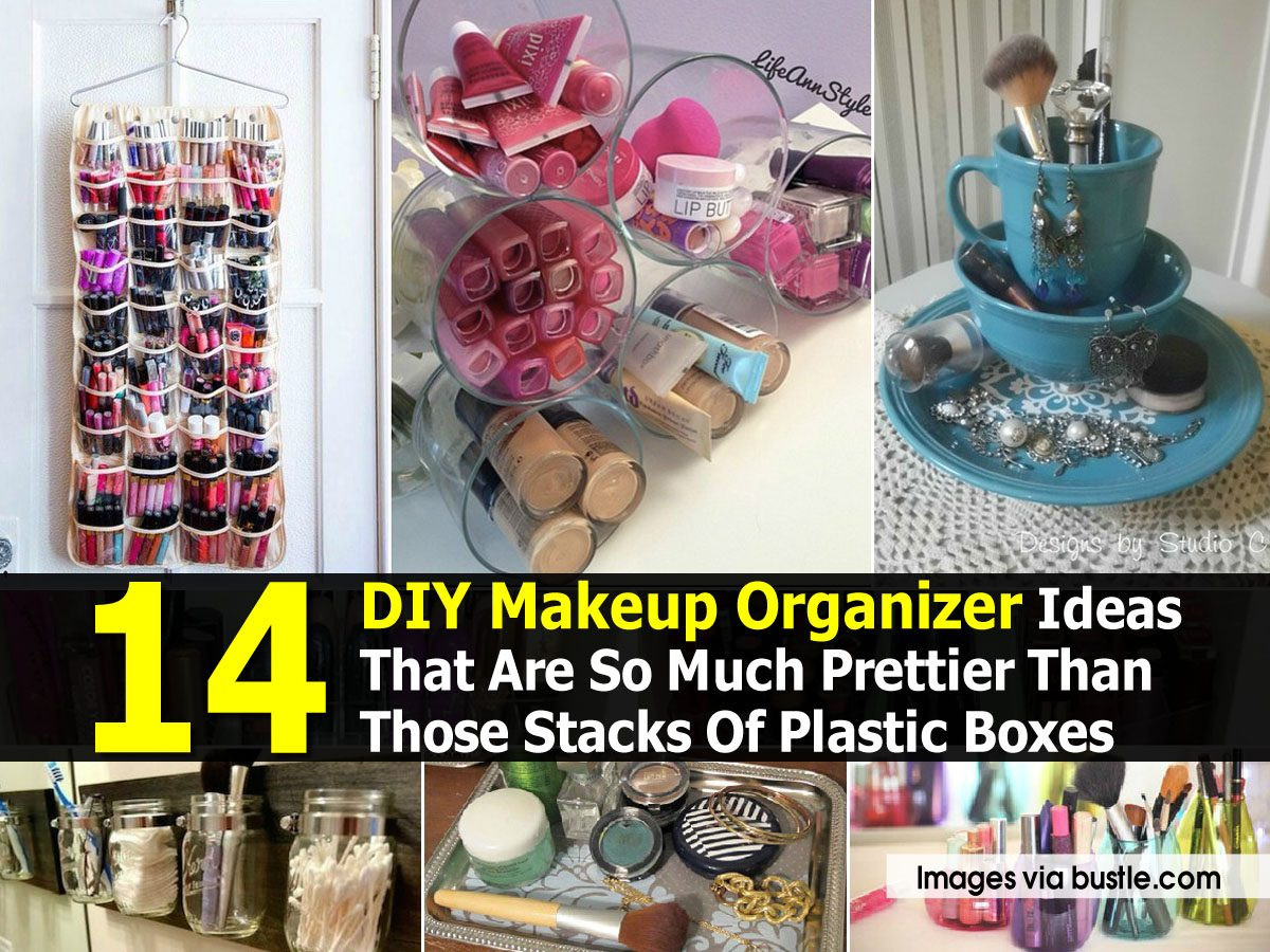 DIY Vanity Organizer
 14 DIY Makeup Organizer Ideas That Are So Much Prettier