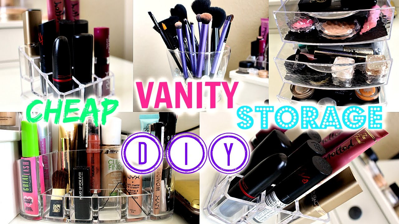 DIY Vanity Organizer
 DIY & CHEAP Vanity Storage Ideas