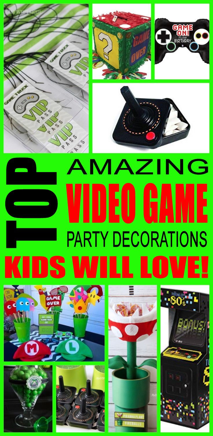 DIY Video Game Decor
 Best 25 DIY video game birthday party ideas on Pinterest