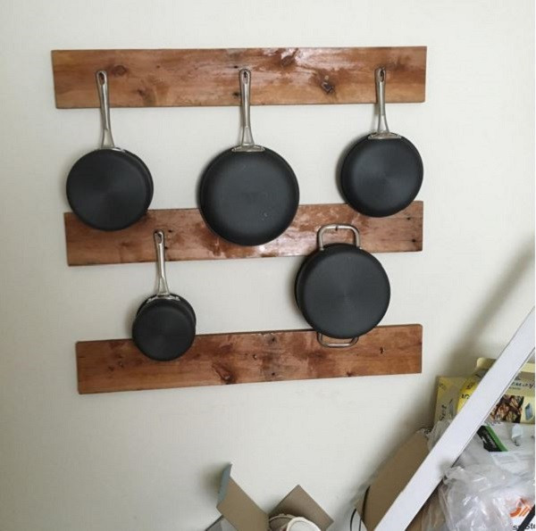 DIY Wall Pot Rack
 12 DIY pot rack projects to save space in your kitchen