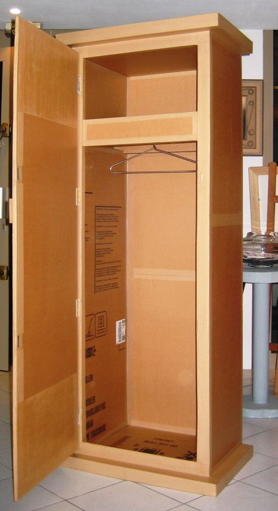 DIY Wardrobe Box
 26 DIY Cardboard Furniture Ideas That Are Surprisingly