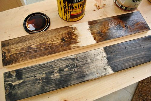 DIY Weathered Wood Stain
 weathered wood tutorial Making New Wood Look Old DIY