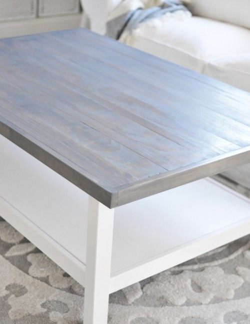 DIY Weathered Wood Stain
 5 Simple DIY IKEA Hemnes Coffee Table Hacks Shelterness