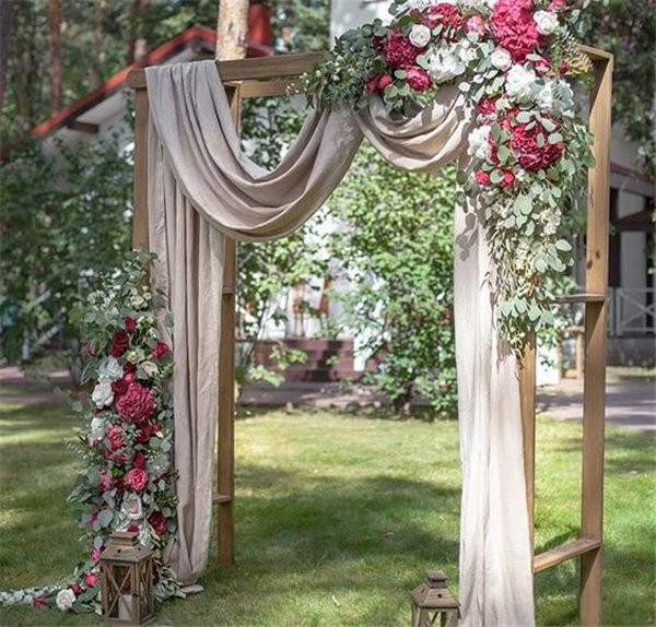 DIY Wedding Arbor
 18 Wedding Arch Decoration Ideas With Flowers and Love