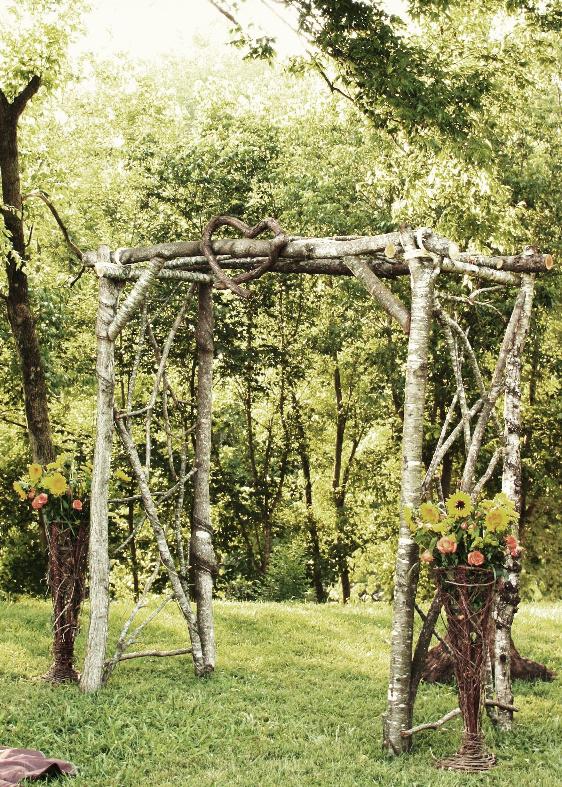 DIY Wedding Arbor
 Wedding arbor ideas Brittney s Wedding Pinterest