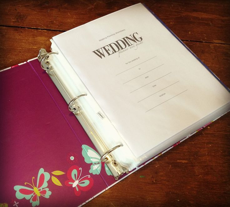 DIY Wedding Binder
 Wedding Planning Binder Your Easy Step by Step Guide … in