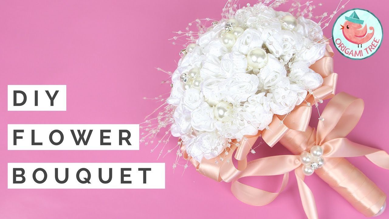 DIY Wedding Bouquet Fake Flowers
 Wedding Bouquet Tutorial How to Make DIY Flower Bouquet
