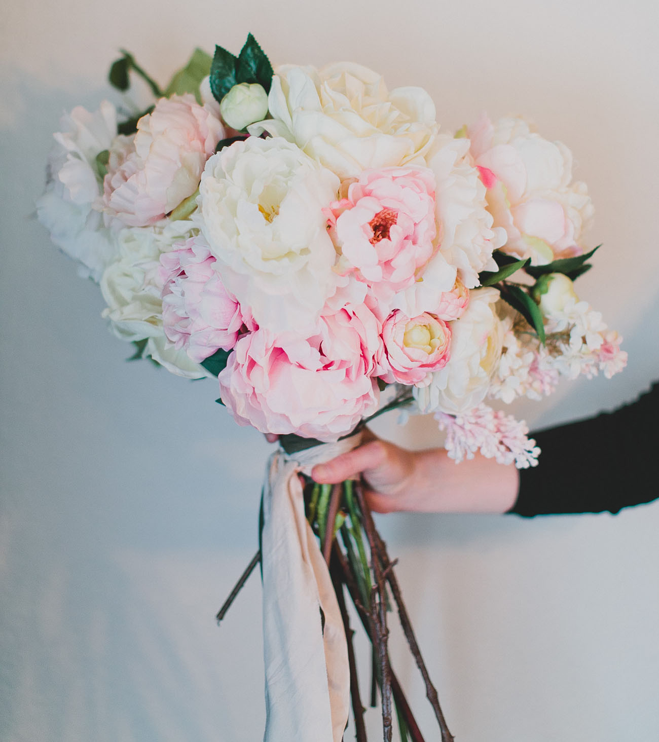 DIY Wedding Bouquet Fake Flowers
 DIY Silk Flower Bouquet with Afloral Green Wedding Shoes
