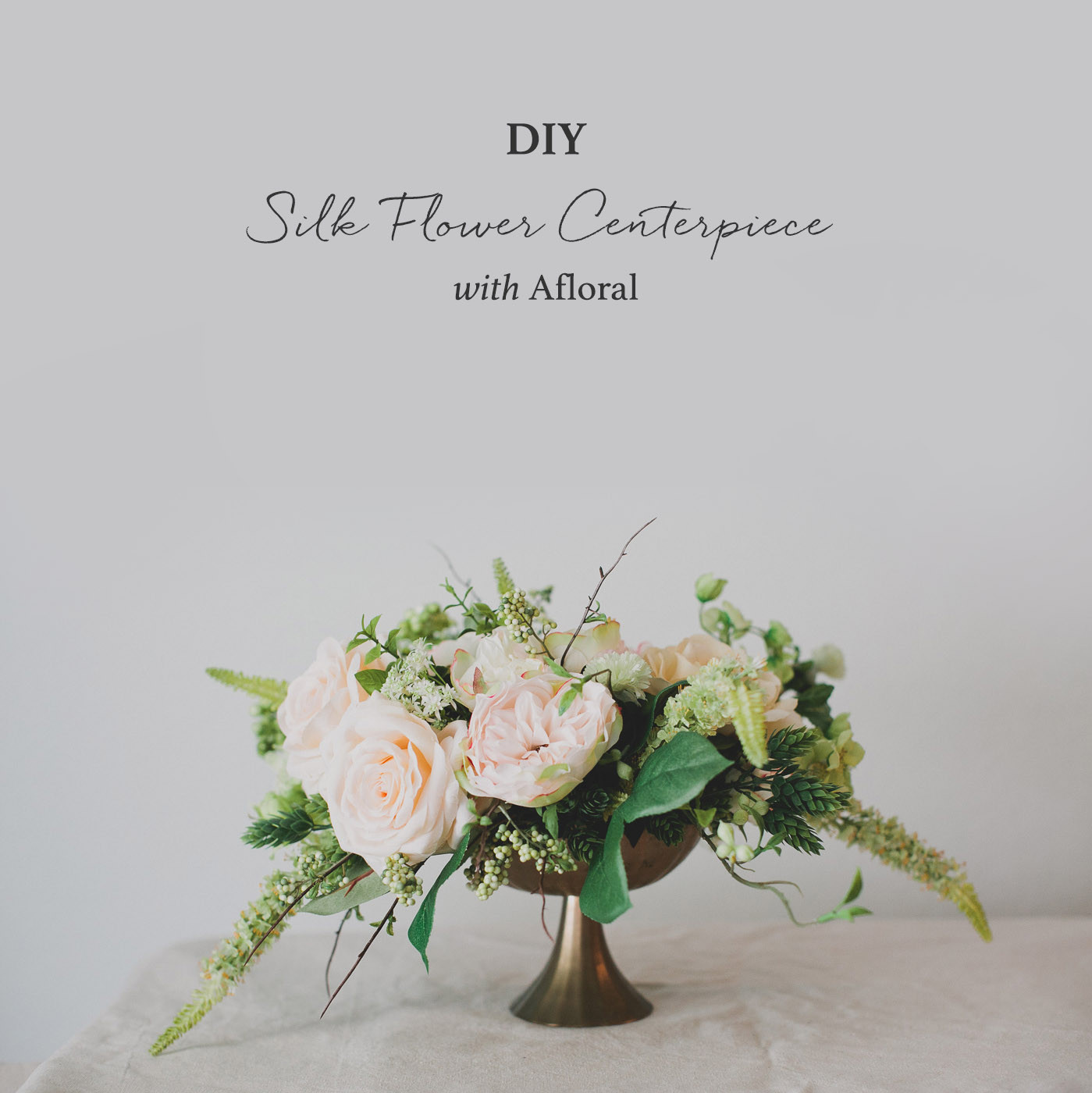 Diy Wedding Centerpieces Flowers
 DIY Silk Flower Centerpiece Green Wedding Shoes