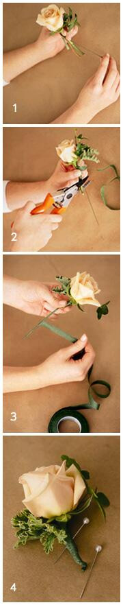 DIY Wedding Corsages
 DIY Wedding Flowers Homemade Boutonnieres