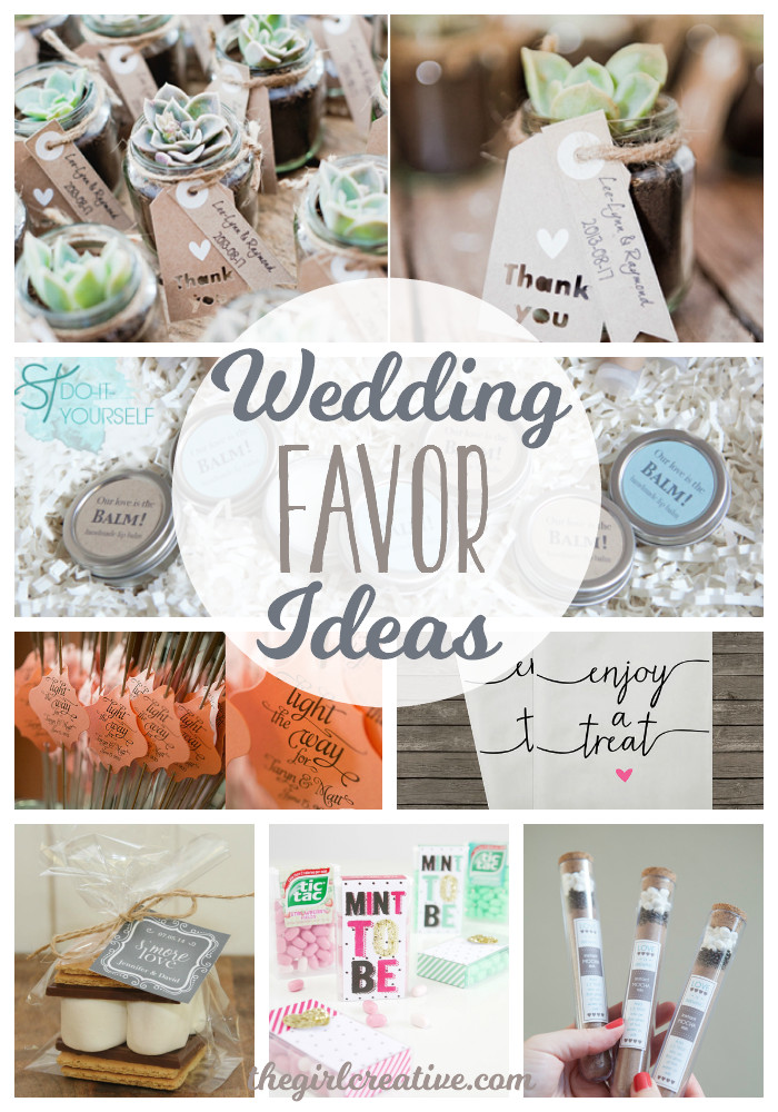 Diy Wedding Favors Pinterest
 Wedding Favor Ideas The Girl Creative