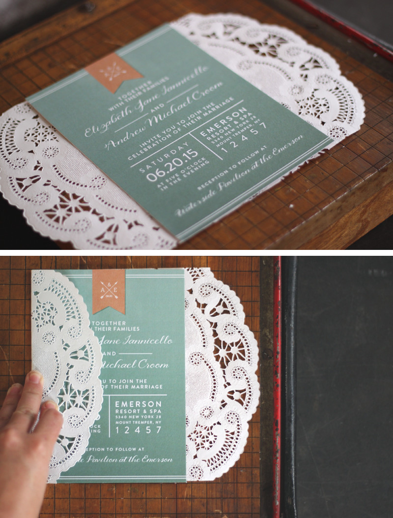 DIY Wedding Invitation Ideas
 Best 25 Diy lace wedding invitations ideas on Pinterest