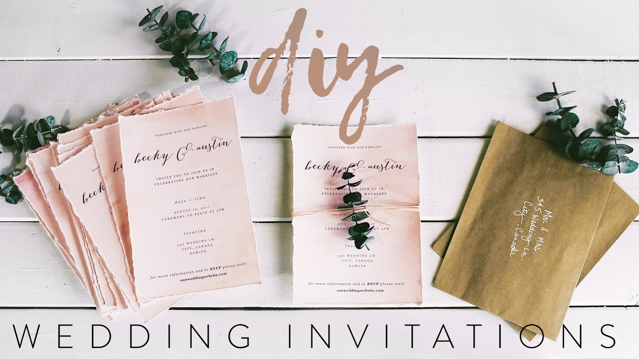 DIY Wedding Video
 DIY MY WEDDING INVITATIONS WITH ME