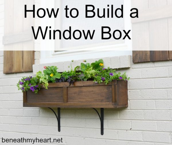 DIY Window Boxes
 How to Build a Window Box Beneath My Heart