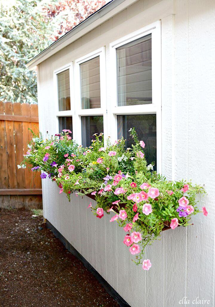 DIY Window Flower Boxes
 DIY Window Planter Box Ideas 14 Easy Step by Step Plans