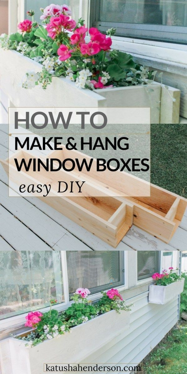 DIY Window Flower Boxes
 Easy Flower Window Box DIY