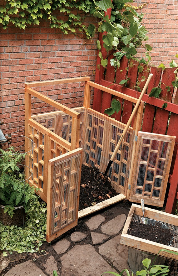 DIY Wood Compost Bin
 25 Homemade post Bins For posting Food And Yard